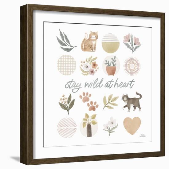 Garden Friends VII-Laura Marshall-Framed Art Print