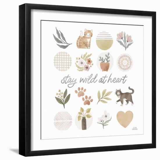 Garden Friends VII-Laura Marshall-Framed Art Print