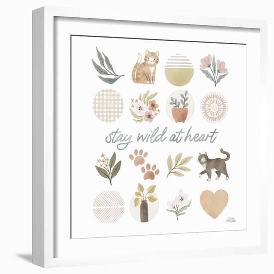 Garden Friends VII-Laura Marshall-Framed Art Print