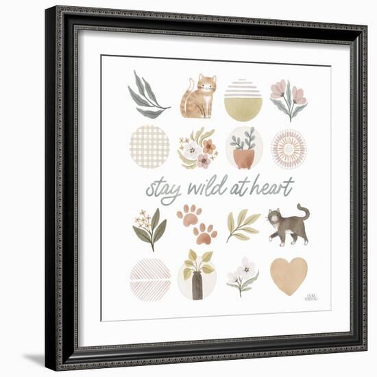 Garden Friends VII-Laura Marshall-Framed Art Print