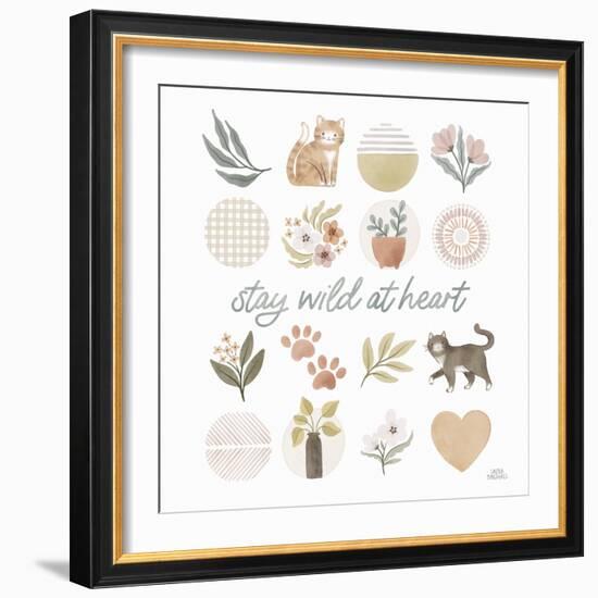 Garden Friends VII-Laura Marshall-Framed Art Print