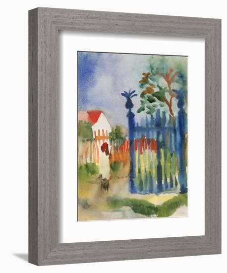 Garden Gate, 1914-Auguste Macke-Framed Giclee Print