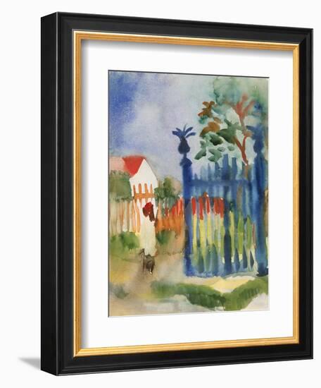 Garden Gate, 1914-Auguste Macke-Framed Giclee Print