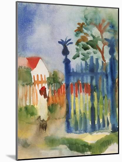 Garden Gate, 1914-Auguste Macke-Mounted Giclee Print