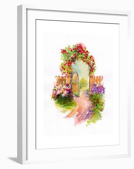 Garden Gate, 2014-John Keeling-Framed Giclee Print