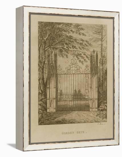 Garden Gate at Strawberry Hill-J. Morris-Framed Premier Image Canvas