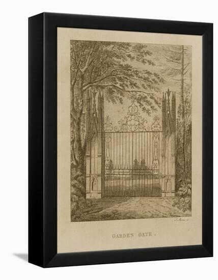 Garden Gate at Strawberry Hill-J. Morris-Framed Premier Image Canvas