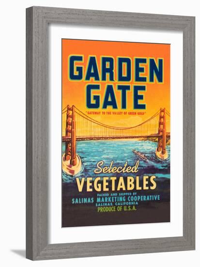 Garden Gate Selected Vegetables-null-Framed Art Print