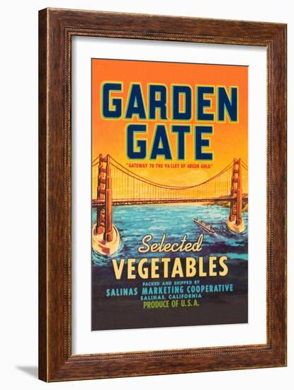 Garden Gate Selected Vegetables-null-Framed Art Print