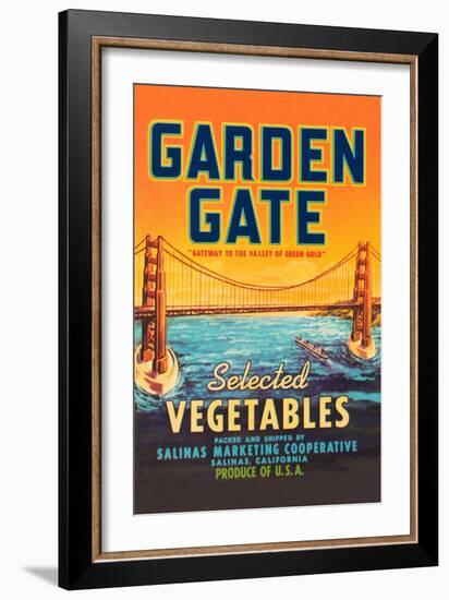 Garden Gate Selected Vegetables-null-Framed Art Print