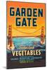 Garden Gate Selected Vegetables-null-Mounted Art Print