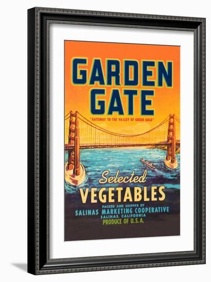 Garden Gate Selected Vegetables-null-Framed Art Print