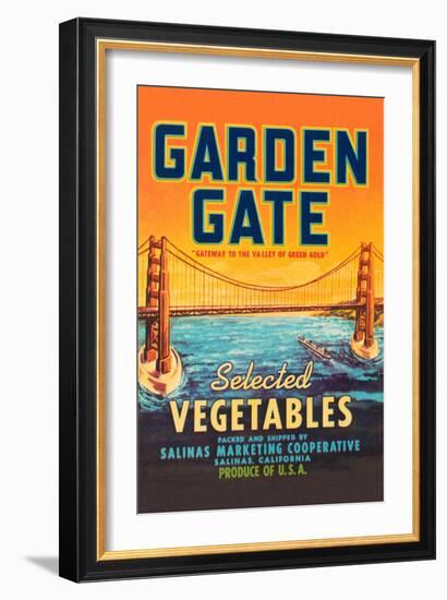 Garden Gate Selected Vegetables-null-Framed Art Print