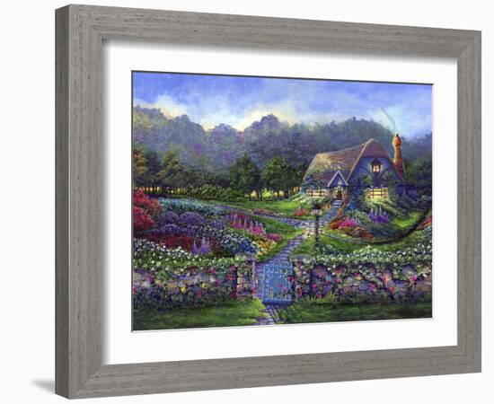 Garden Gate-Bonnie B. Cook-Framed Giclee Print