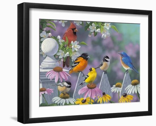 Garden Gathering-Jeffrey Hoff-Framed Giclee Print