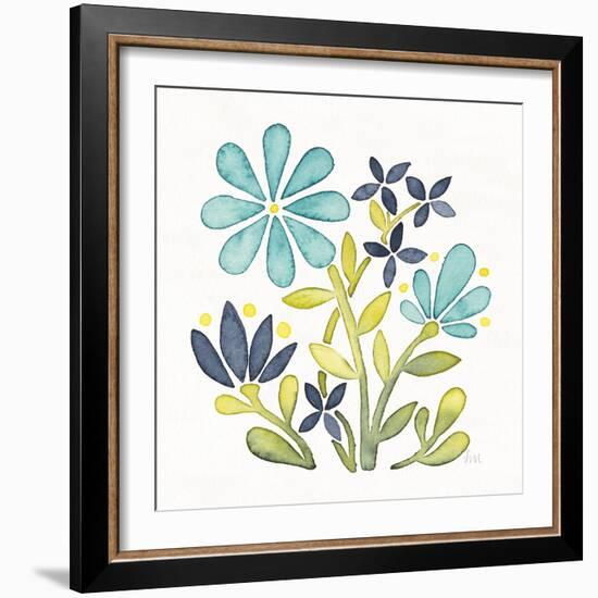 Garden Getaway Flowers I-Laura Marshall-Framed Art Print