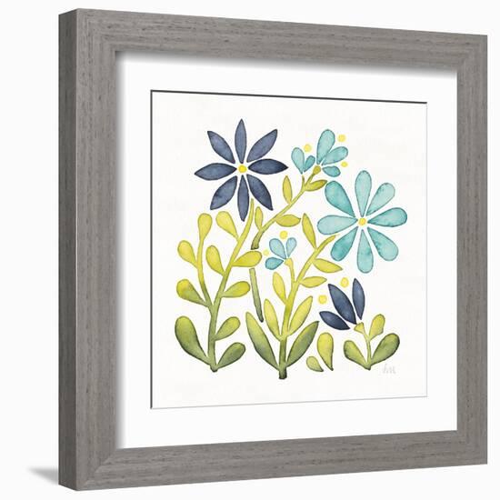 Garden Getaway Flowers II-Laura Marshall-Framed Art Print