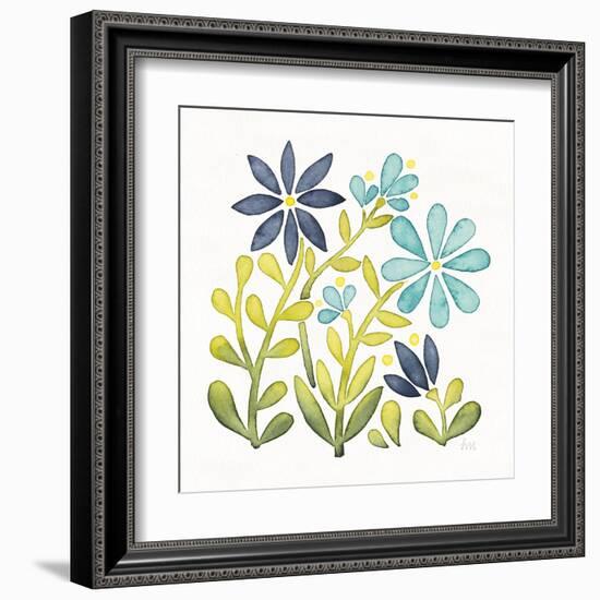 Garden Getaway Flowers II-Laura Marshall-Framed Art Print