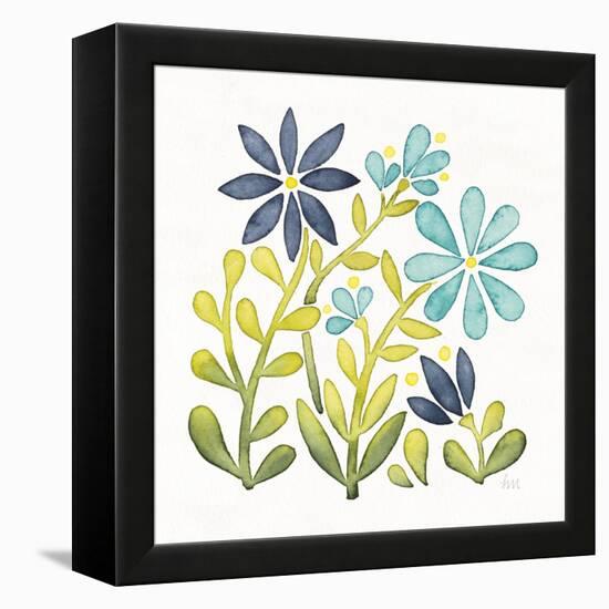 Garden Getaway Flowers II-Laura Marshall-Framed Stretched Canvas