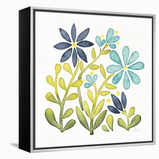 Garden Getaway Flowers II-Laura Marshall-Framed Stretched Canvas