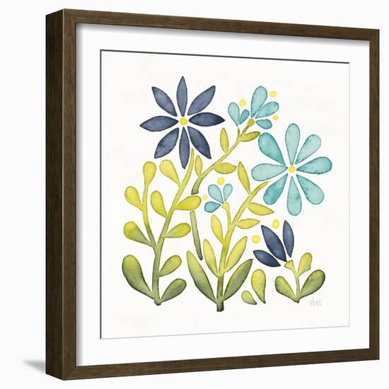 Garden Getaway Flowers II-Laura Marshall-Framed Art Print