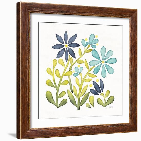 Garden Getaway Flowers II-Laura Marshall-Framed Art Print