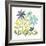 Garden Getaway Flowers II-Laura Marshall-Framed Art Print