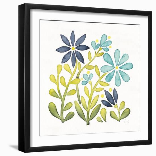 Garden Getaway Flowers II-Laura Marshall-Framed Art Print