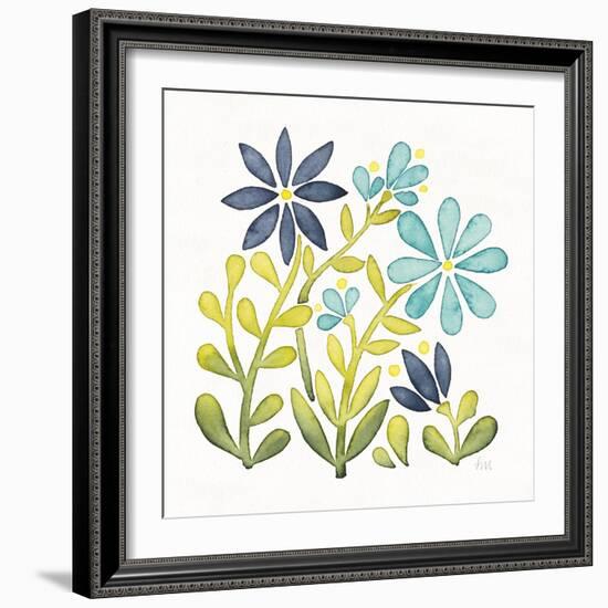 Garden Getaway Flowers II-Laura Marshall-Framed Art Print