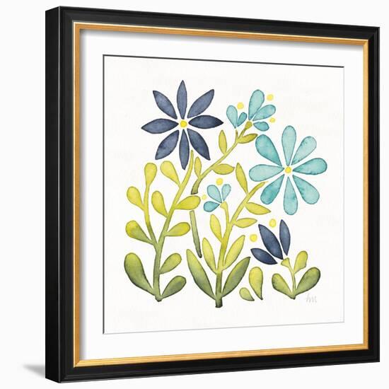 Garden Getaway Flowers II-Laura Marshall-Framed Art Print