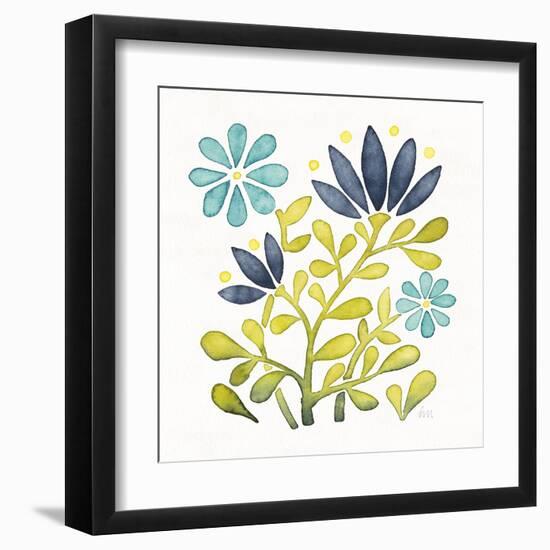 Garden Getaway Flowers III-Laura Marshall-Framed Art Print