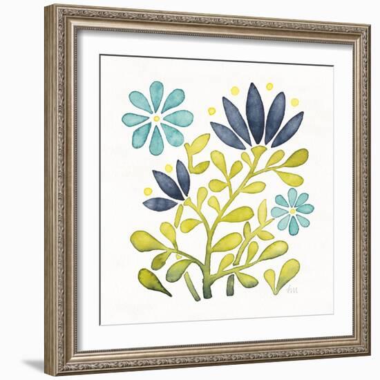 Garden Getaway Flowers III-Laura Marshall-Framed Art Print