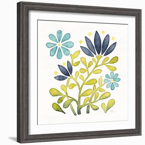 Garden Getaway Flowers III-Laura Marshall-Framed Art Print