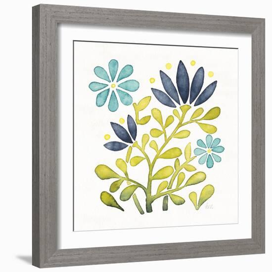 Garden Getaway Flowers III-Laura Marshall-Framed Art Print