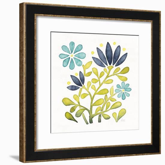 Garden Getaway Flowers III-Laura Marshall-Framed Art Print