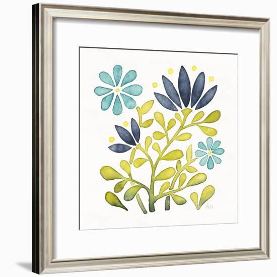 Garden Getaway Flowers III-Laura Marshall-Framed Art Print