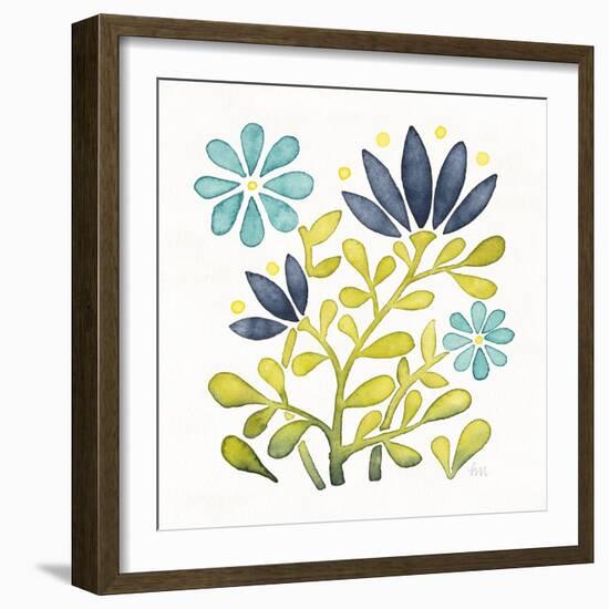 Garden Getaway Flowers III-Laura Marshall-Framed Art Print