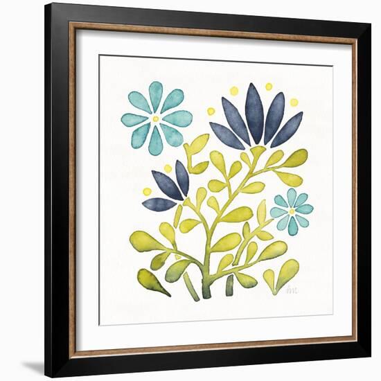 Garden Getaway Flowers III-Laura Marshall-Framed Art Print