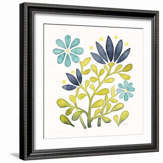 Garden Getaway Flowers III-Laura Marshall-Framed Art Print