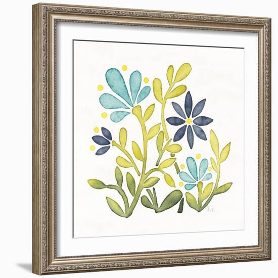 Garden Getaway Flowers IV-Laura Marshall-Framed Art Print