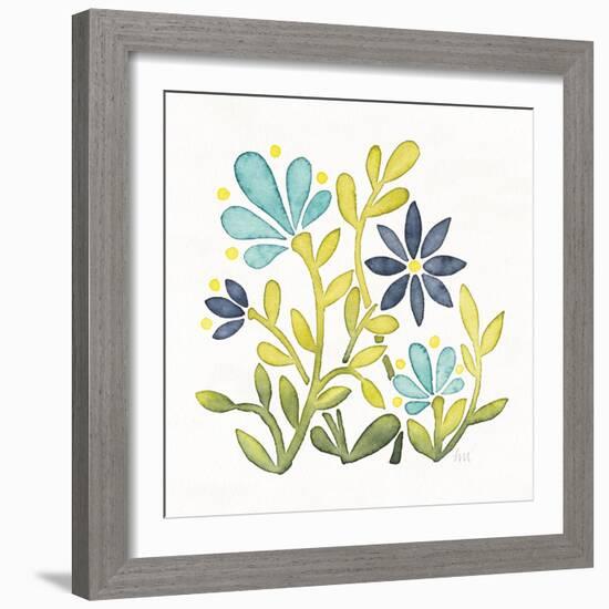 Garden Getaway Flowers IV-Laura Marshall-Framed Art Print