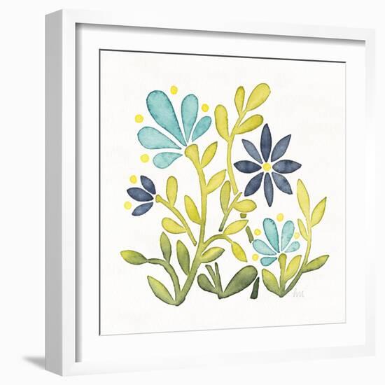 Garden Getaway Flowers IV-Laura Marshall-Framed Art Print