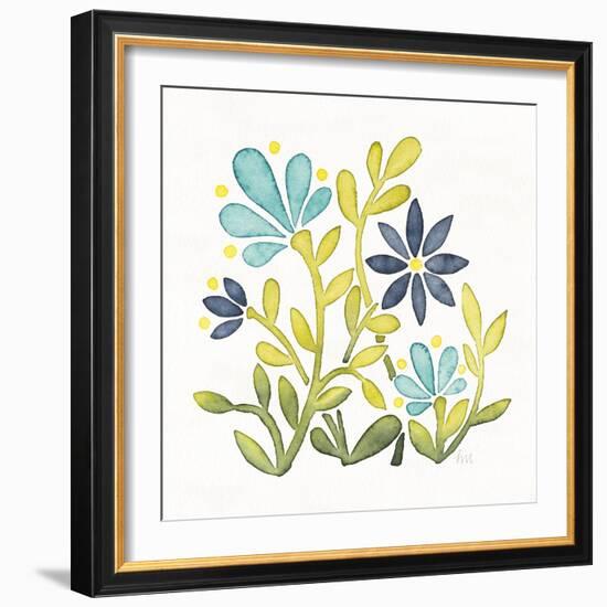 Garden Getaway Flowers IV-Laura Marshall-Framed Art Print