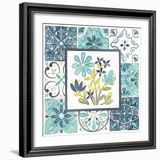 Garden Getaway Patchwork I-Laura Marshall-Framed Art Print