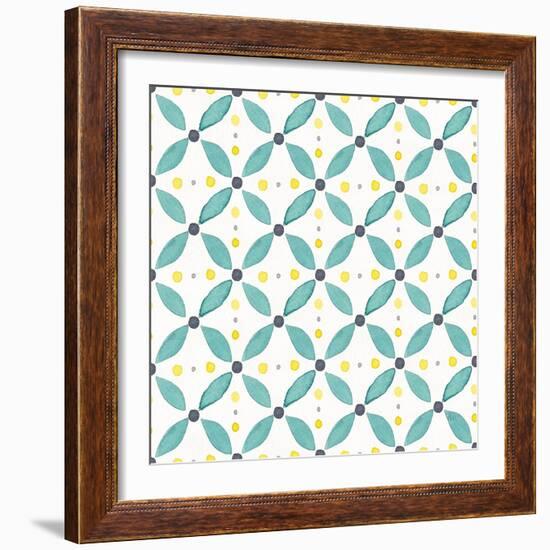 Garden Getaway Pattern XA-Laura Marshall-Framed Art Print