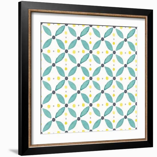 Garden Getaway Pattern XA-Laura Marshall-Framed Art Print