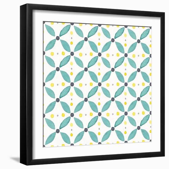 Garden Getaway Pattern XA-Laura Marshall-Framed Art Print