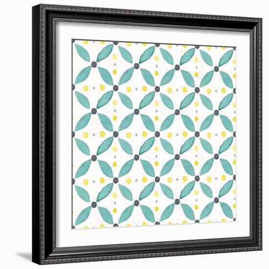 Garden Getaway Pattern XA-Laura Marshall-Framed Art Print