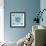 Garden Getaway Tile I Teal-Laura Marshall-Framed Art Print displayed on a wall