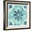 Garden Getaway Tile I Teal-Laura Marshall-Framed Art Print